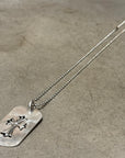 CHROME HEARTS CROSS DOG TAG NECKLACE ‘SILVER’