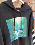 OFF WHITE FW19 DIAG WATERFALL HOODIE ‘BLACK’
