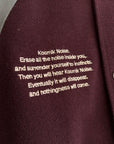 GU X UNDERCOVER KOSMIK NOISE VARSITY JACKET ‘BLACK/MAROON’