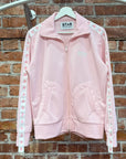 GOLDEN GOOSE STAR PRINT PIQUÉ TRACK JACKET ‘BABY PINK’