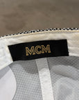 MCM VISETOS LEATHER TRUCKER HAT ‘WHITE’