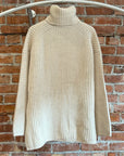 ACNE STUDIOS TURTLENECK KNIT WOOL SWEATER ‘CREAM’