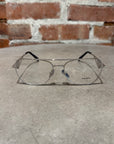 PRADA TRIANGLE BADGE GLASSES 'SILVER/BLACK'