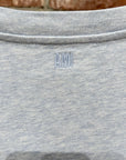 AMI PARIS HEART LOGO HEATHER TEE ‘BLUE’