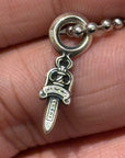 CHROME HEARTS DAGGER CHARM NECKLACE ‘SILVER’