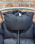 RICK OWENS FW18 SISYPHUS FUNNEL NECK PUFFER JACKET ‘BLACK’