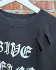 NUMBER (N)INE DISTRESSED GIVE PEACE A CHANCE TEE ‘BLACK’