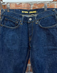EVISU GENES THIN GULL SLIM STRAIGHT DENIM ‘INDIGO/IVORY’