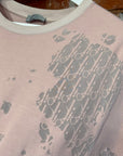 DIOR OBLIQUE LOGO DISTRESSED TEE ‘PINK’