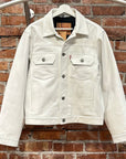 STUSSY X LEVI’S LEATHER TRUCKER JACKET ‘WHITE’