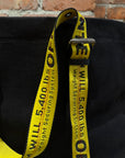 OFF WHITE TAPE MEASURE TOTE BAG ‘BLACK’