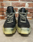 RICK OWENS TRANSPARENT TRACTOR LOW BOOTS ‘BLACK’