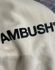 AMBUSH LOGO BLOCK CREWNECK ‘CREAM’