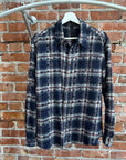 CHROME HEARTS LOOSE ENDS FLANNEL ‘BLUE’