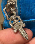 CHROME HEARTS TAKA MINI LEATHER BAG ‘BLUE’