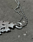 CHROME HEARTS SMALL TRIPLE CROSS NECKLACE ‘SILVER’