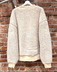 ACNE STUDIOS POLAR FABION SHEARLING SWEATER ‘CREAM’