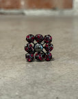 LOUIS VUITTON RUBY FLOWER RING ‘GUNMETAL’