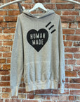 HUMAN MADE HEART LOGO HOODIE ‘GREY’