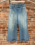 ACNE STUDIOS WIDE LEG PAINTER JEANS ‘BLUE’