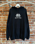 BALENCIAGA BB LOGO HOODIE ‘BLACK’