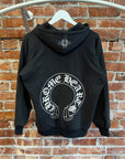 CHROME HEARTS CHILLBUSTER V1 HORSESHOE ZIP UP HOODIE ‘BLACK’