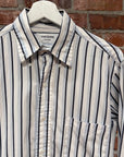 THOM BROWNE STRIPE BUTTON UP SHIRT ‘WHITE/BLUE’