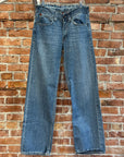 EVISU X PUMA THRASHED STRAIGHT LEG DENIM 'BLUE/MINT'