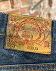 EVISU CHAINSTITCH GULL SHORTS 'INDIGO'