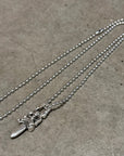 CHROME HEARTS ZIPPER DAGGER NECKLACE ‘SILVER’