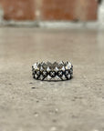 CHROME HEARTS DOUBLE PYRAMID RING ‘SILVER’