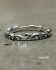 DEAL DESIGN RIPPLE RING ‘SILVER’