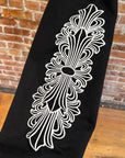 CHROME HEARTS HORSESHOE FLORAL THERMAL ZIP HOODIE ‘BLACK’
