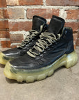 RICK OWENS TRANSPARENT TRACTOR LOW BOOTS ‘BLACK’