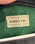 KAPITAL KOUNTRY OVERSIZED 2-TONE BONES CREWNECK ‘GREEN/YELLOW’