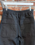 RICK OWENS DRKSDHW CANVAS PUSHER PANTS ‘BLACK’