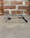 PRADA TRIANGLE BADGE GLASSES 'SILVER/BLACK'