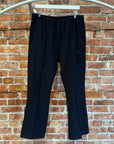 NEEDLES PLEATED FLARE TRACK PANTS ‘BLACK’