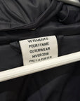 VETEMENTS AW17 GENETICALLY MODIFIED PUFFER JACKET ‘BLACK’