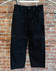 GIVENCHY SS25 CONVERTIBLE DOUBLE KNEE PANTS ‘BLACK’