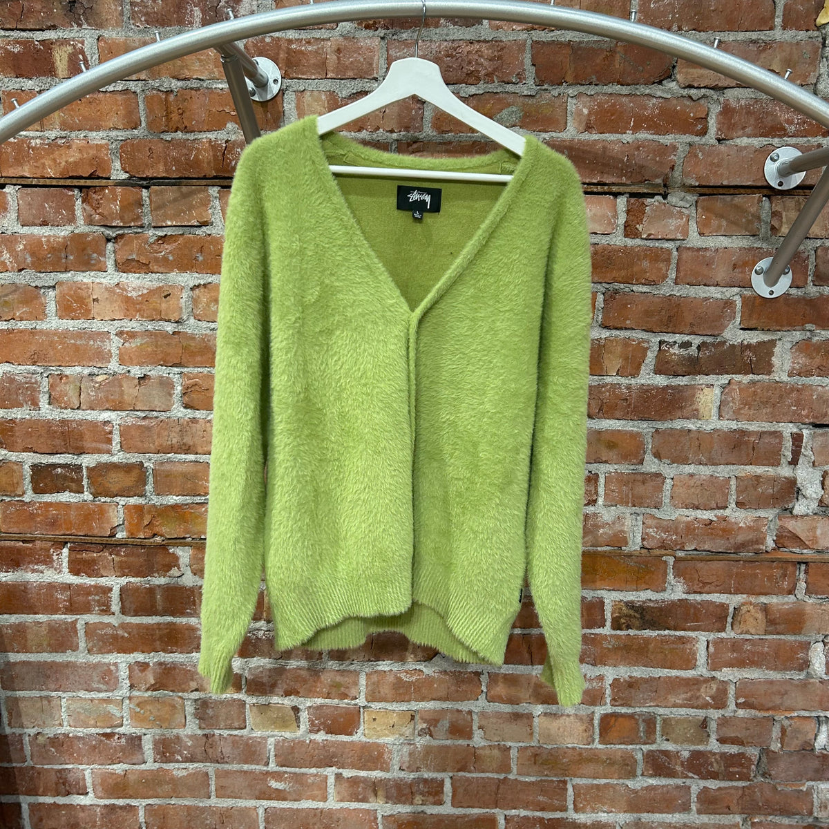 トップス Mohair Cardigan Military Green M STUSSY MOHAIR CARDIGAN 'GREEN' – Sadō Room