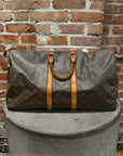 LOUIS VUITTON MONOGRAM KEEPALL 50 DUFFLE BAG ‘BROWN’