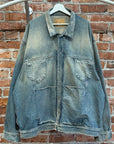 BALENCIAGA FW23 REVERSIBLE OVERSIZED DENIM JACKET ‘VINTAGE BLUE’