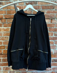 UNDERCOVERISM SS23 CROSS ZIP HOODIE ‘BLACK’
