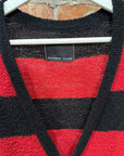 NUMBER (N)INE KURT COBAIN KNIT CARDIGAN ‘BLACK/RED’