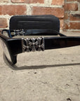 CHROME HEARTS BELOW ME CEMETERY GLASSES ‘BLACK/SILVER’