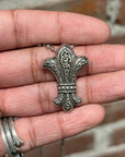 CHROME HEARTS SMALL CELTIC FLEUR PENDANT NECKLACE ‘SILVER’