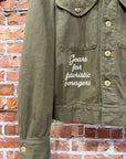 HUMAN MADE HERRINGBONE COVERALL JACKET ‘OLIVE’