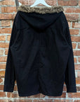 SUPREME FW24 FUR HOODED FLANNEL ‘BLACK’