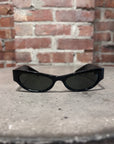 GUCCI MOTO ACETATE SUNGLASSES ‘BLACK/SILVER’